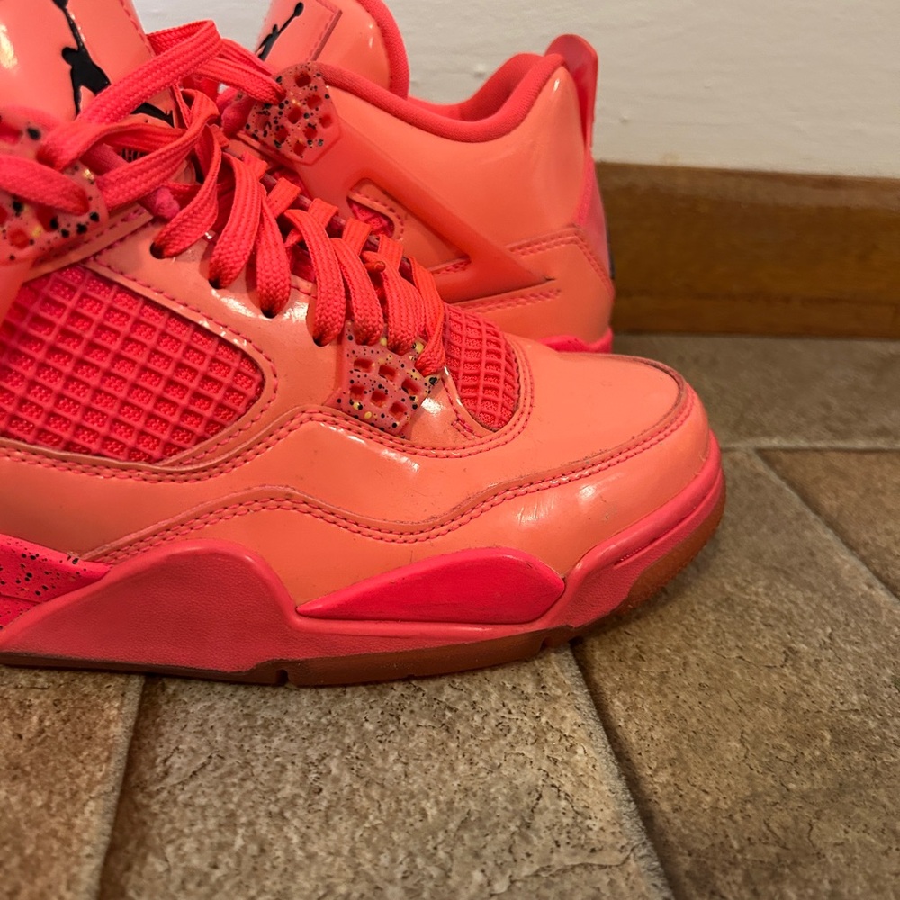 Nike Air Jordan 4 Retro Hot Punch Pink Women's - Picture 2 of 16